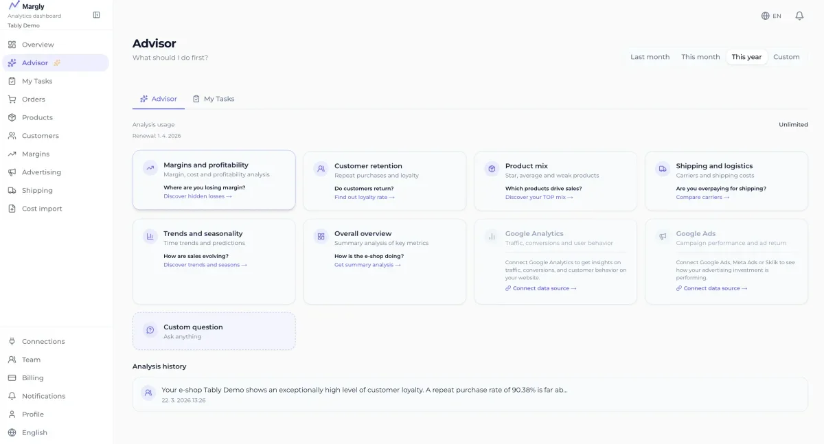 Margly feature preview: AI Advisor